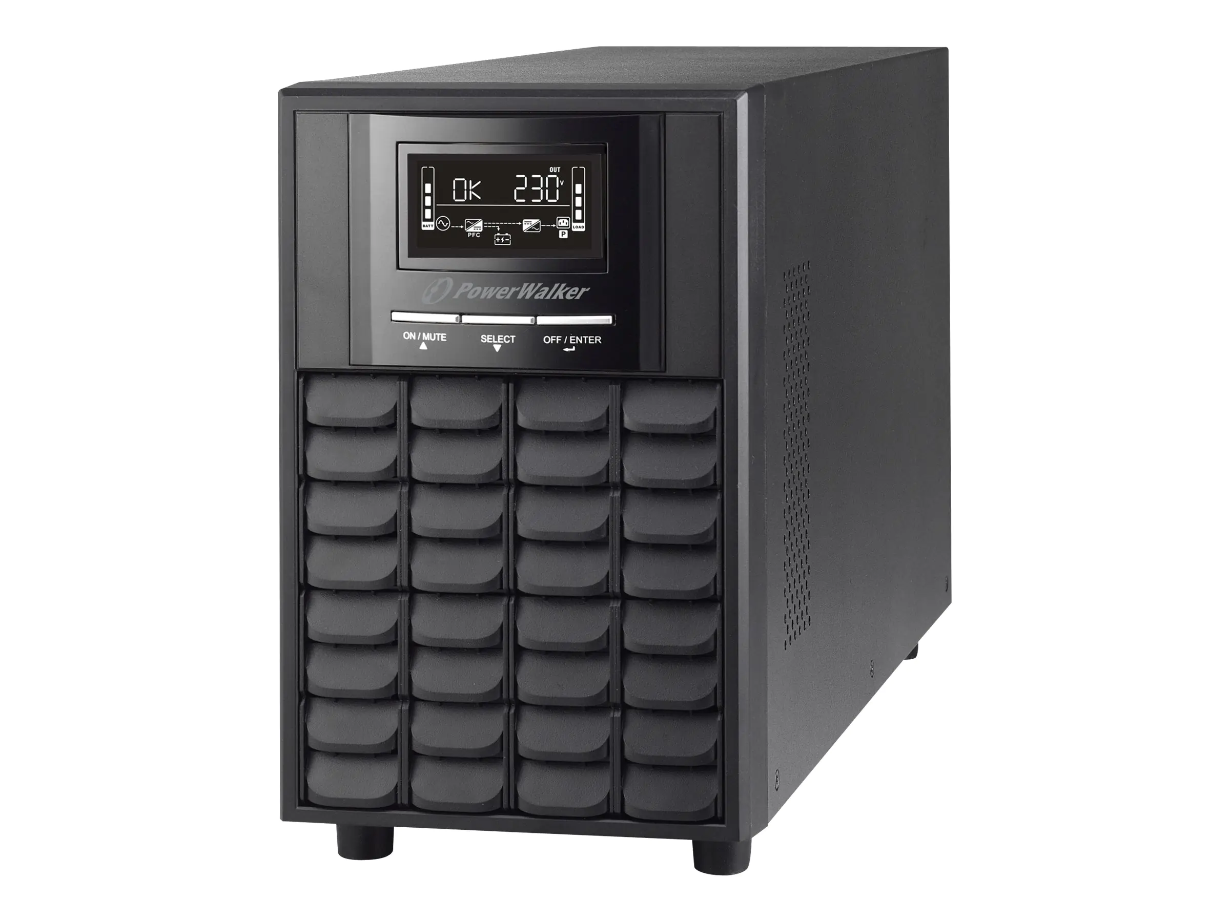 PowerWalker VI 1500 CW - USV - Wechselstrom 162 - 290 V - 1050 Watt - 1500 VA - 9 Ah - RS-232, USB - Ausgangsanschlüsse: 3