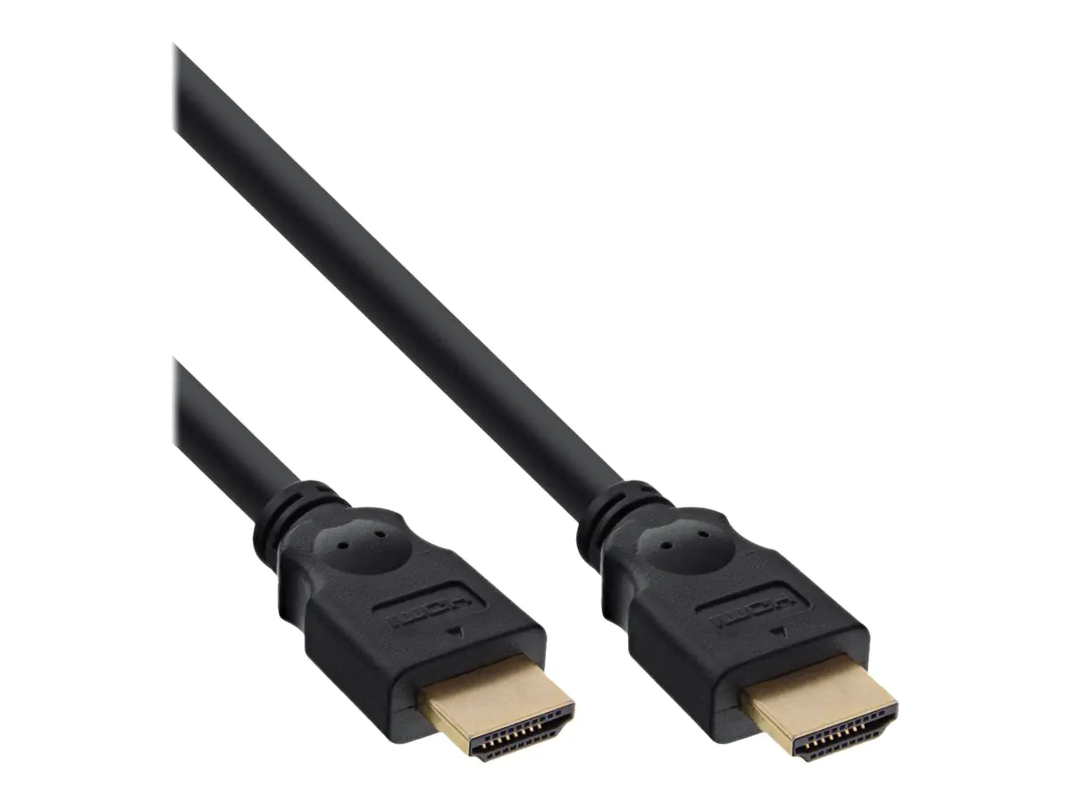 InLine High Speed Premium - HDMI-Kabel - HDMI männlich zu HDMI männlich - 50 cm - Schwarz InLine High Speed Premium - HDMI-Kabel - HDMI männlich zu HDMI männlich - 50 cm - Schwarz