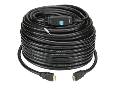 TECHly - High Speed - HDMI-Kabel - HDMI männlich zu HDMI männlich - 25 m - Doppelisolierung - Schwarz - geschirmt, geformt, 1080p-Unterstützung