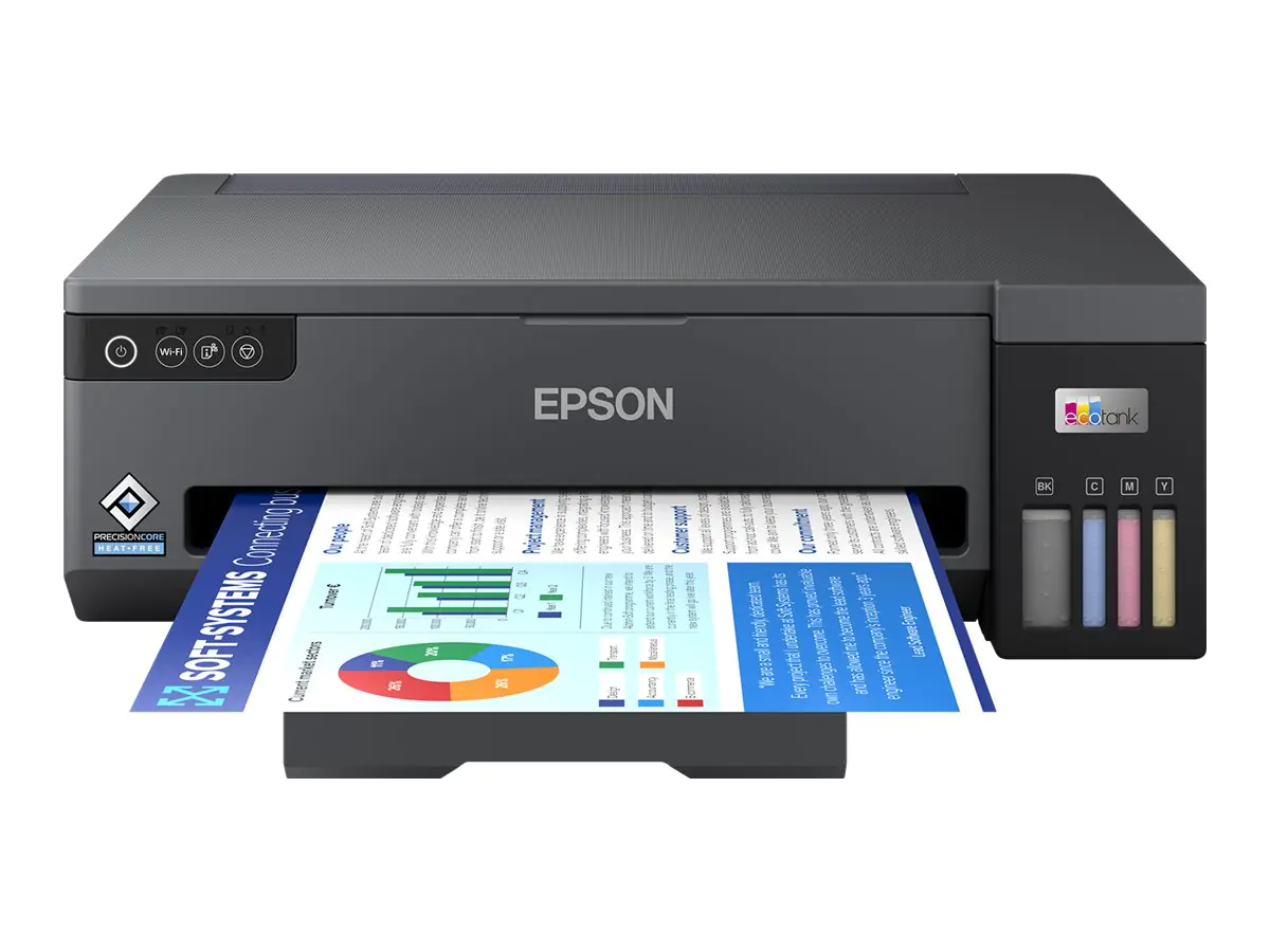 Epson EcoTank ET-14100 - Drucker - Farbe - Tintenstrahl - ITS - A3 - 4800 x 1200 dpi - bis zu 15 Seiten/Min. (einfarbig)/bis zu 8 Seiten/Min. (Farbe) - Kapazität: 100 Blätter - USB, Wi-Fi - Schwarz Epson EcoTank ET-14100 - Drucker - Farbe - Tintenstrahl - ITS - A3 - 4800 x 1200 dpi - bis zu 15 Seiten/Min. (einfarbig)/bis zu 8 Seiten/Min. (Farbe) - Kapazität: 100 Blätter - USB, Wi-Fi - Schwarz