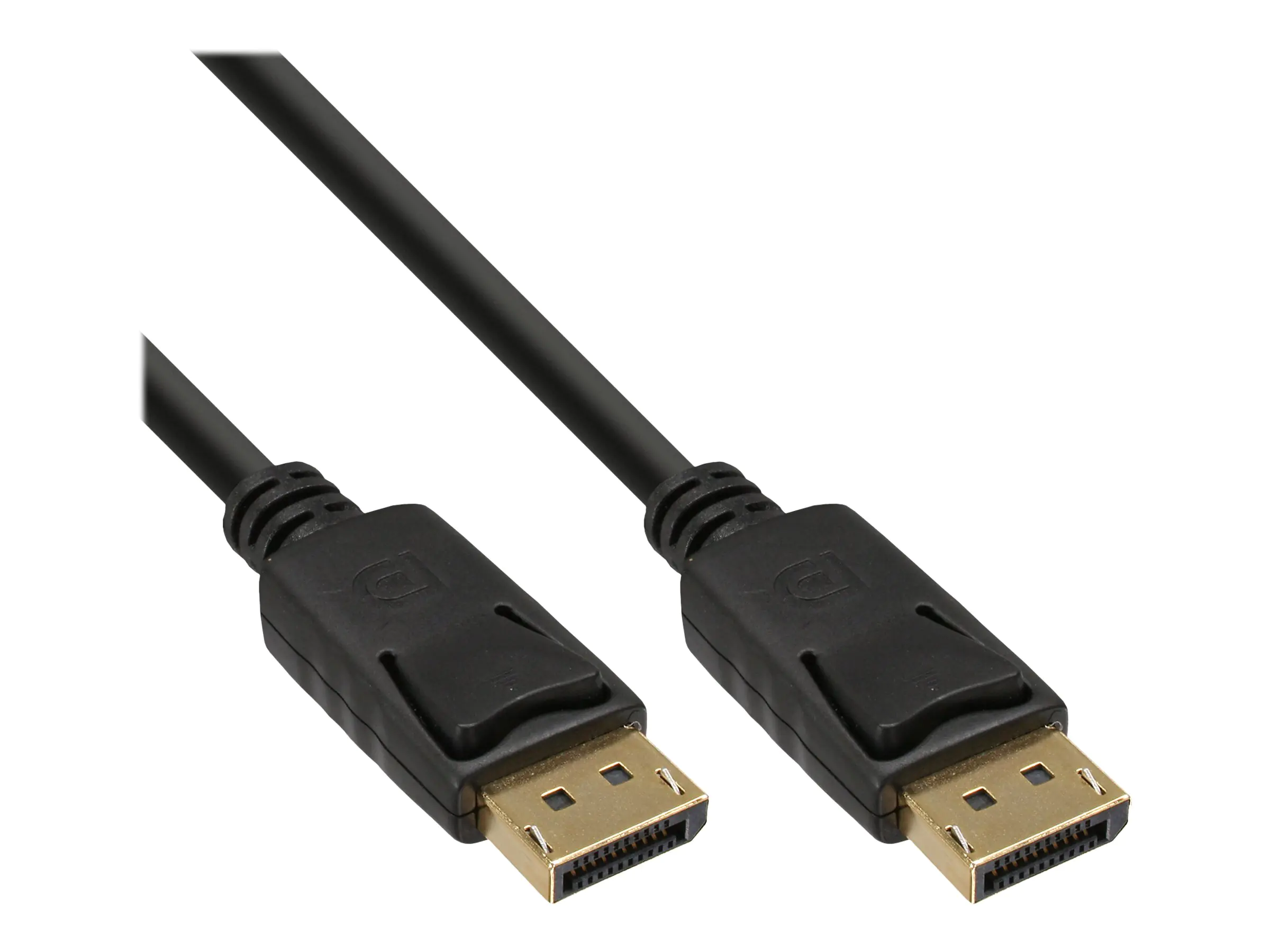 InLine - DisplayPort-Kabel - DisplayPort (M) Verriegelung zu DisplayPort (M) Verriegelung - DisplayPort 1.2 - 3 m - unterstützt 4K 60 Hz (3840 x 2160) - Schwarz (Packung mit 20)
