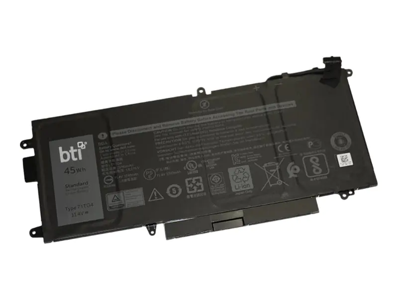 BTI - Laptop-Batterie (gleichwertig mit: Dell 71TG4, Dell CFX97, Dell X49C1) - Lithium-Ionen - 3 Zellen - 3745 mAh - 45 Wh - für Dell Latitude 5289 2-In-1, 7389 2-in-1