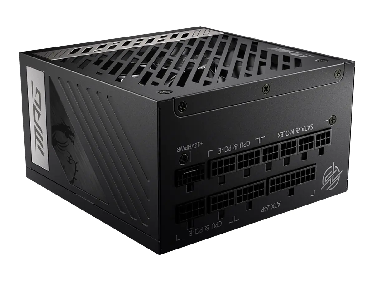 MSI MPG A850G PCIE5 - Netzteil (intern) - ATX12V / EPS12V - 80 PLUS Gold - Wechselstrom 100-240 V - 850 Watt - aktive PFC