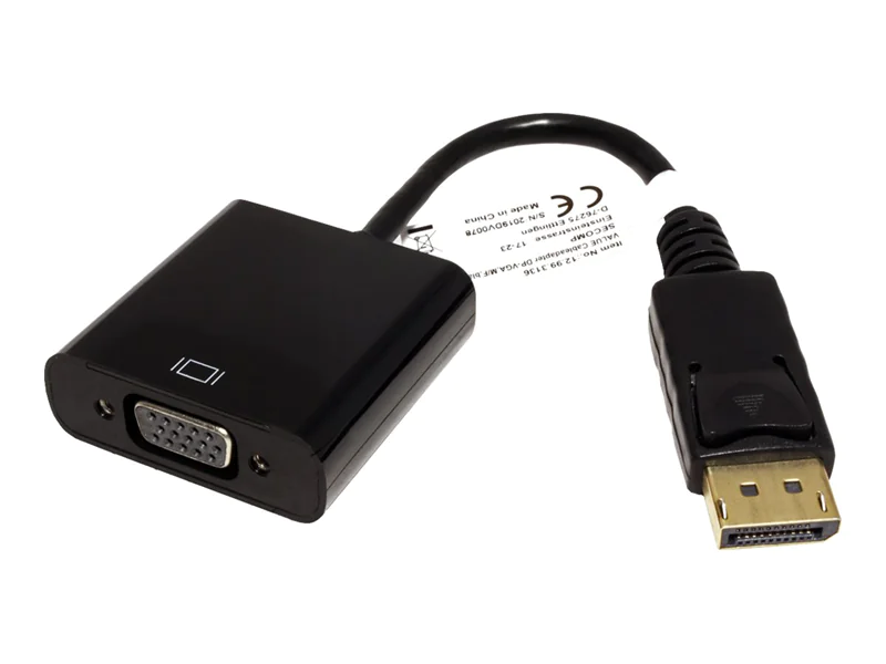 VALUE - Videoadapter - Dual Link - DisplayPort (M) zu 15 pin D-Sub (DB-15) (W) - 15 cm - passiv VALUE - Videoadapter - Dual Link - DisplayPort (M) zu 15 pin D-Sub (DB-15) (W) - 15 cm - passiv
