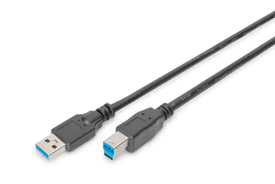 DIGITUS DB-300115-018-S - USB-Kabel - USB Typ A (M) bis USB Type B (M) - USB 3.1 - 1.8 m - geformt - Schwarz DIGITUS DB-300115-018-S - USB-Kabel - USB Typ A (M) bis USB Type B (M) - USB 3.1 - 1.8 m - geformt - Schwarz