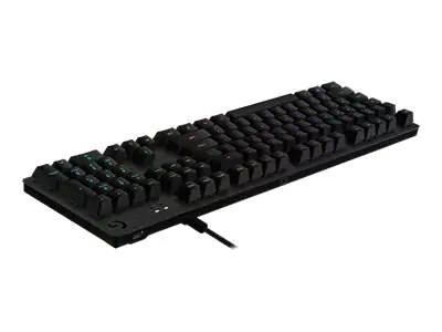 Logitech Gaming G512 - Tastatur - Hintergrundbeleuchtung - USB - US International - Tastenschalter: GX Brown Tactile - Kohle