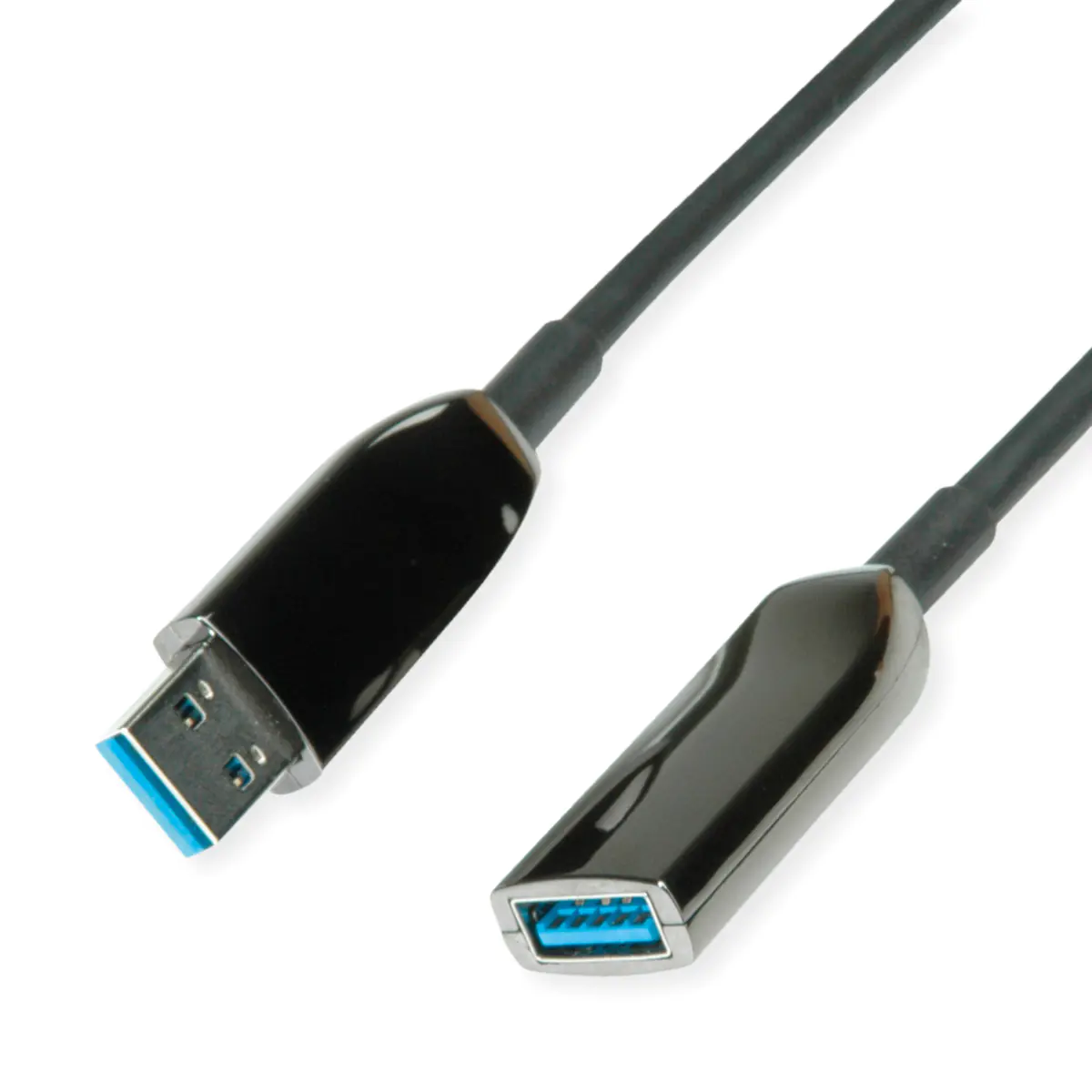 Roline - USB-Verlängerungskabel - USB Typ A (M) zu USB Typ A (W) - USB 3.2 Gen 1 - 20 m - Active Optical Cable (AOC) - Schwarz Roline - USB-Verlängerungskabel - USB Typ A (M) zu USB Typ A (W) - USB 3.2 Gen 1 - 20 m - Active Optical Cable (AOC) - Schwarz