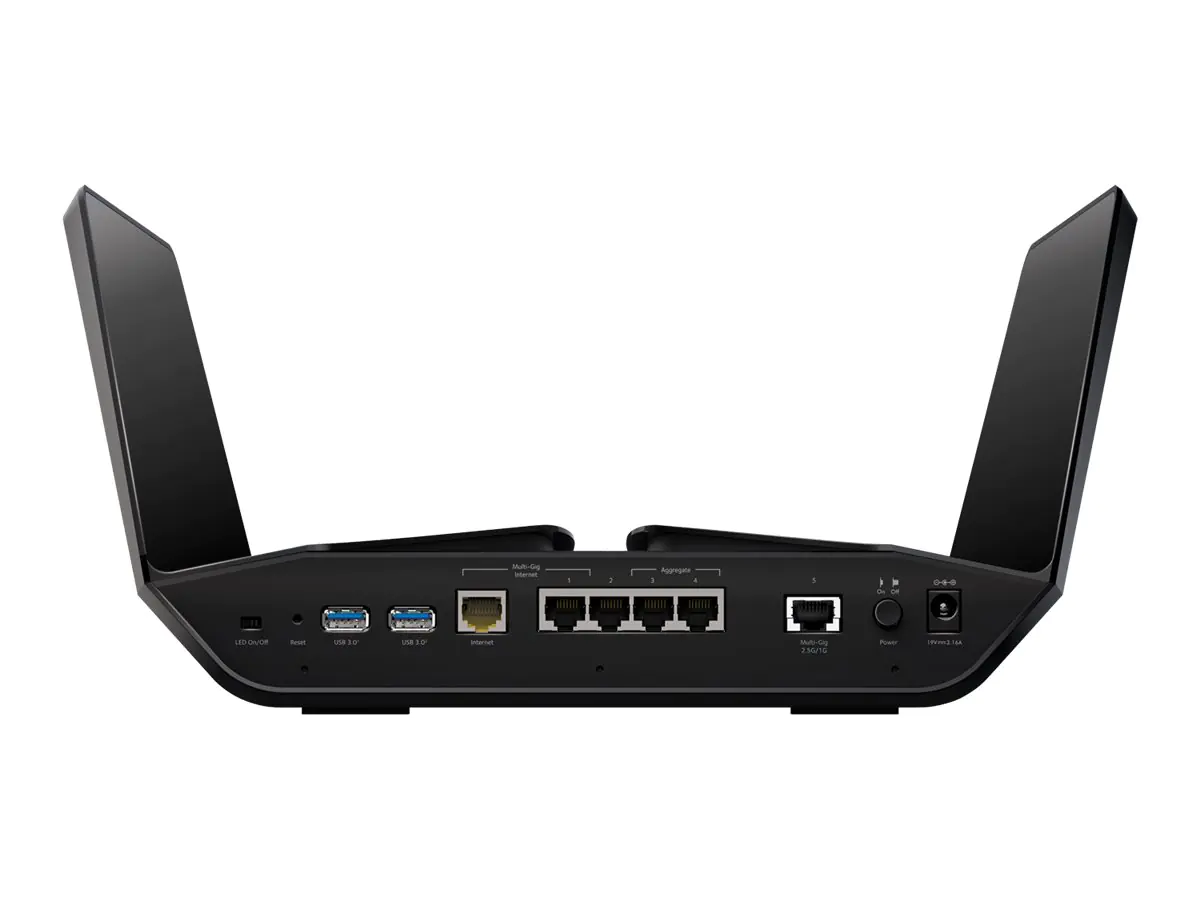 Netgear Nighthawk RAX200 - Wireless Router 5-Port-Switch - 1GbE, 2.5GbE - Wi-Fi 6 - Tri-Band