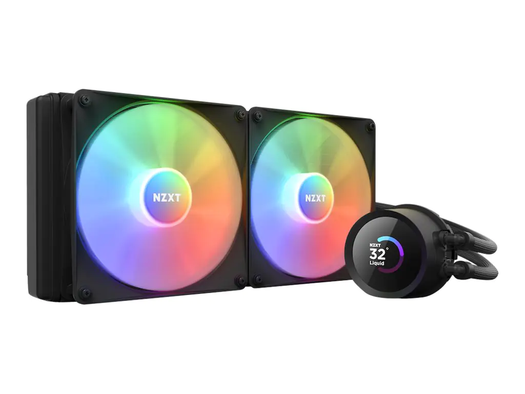 NZXT Kraken 280 RGB - Prozessor-Flüssigkeitskühlsystem - (für: LGA115x Socket, LGA1200, LGA1700, AM4, AM5, sTRX4, TR4) - Kupfer - 140 mm - mattschwarz