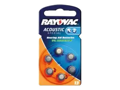 Rayovac Acoustic Special 13 - Batterie 6 x PR48 - Zink-Luft