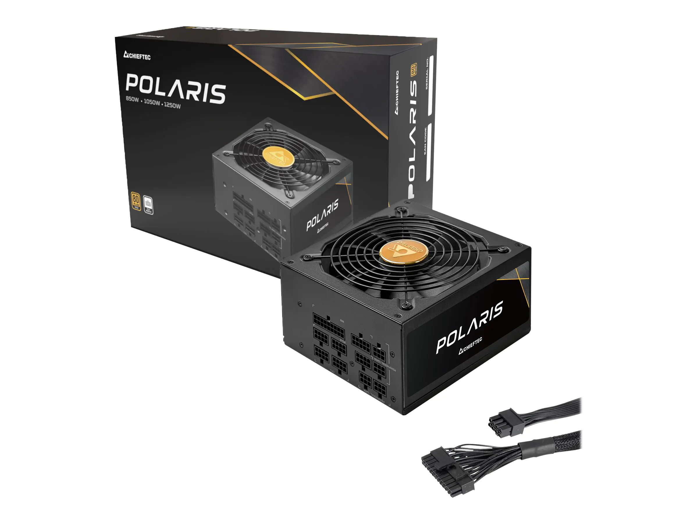 Chieftec Polaris Series - Netzteil (intern) - ATX12V 2.3/ EPS12V - 80 PLUS Gold - Wechselstrom 100-240 V - 1050 Watt - aktive PFC