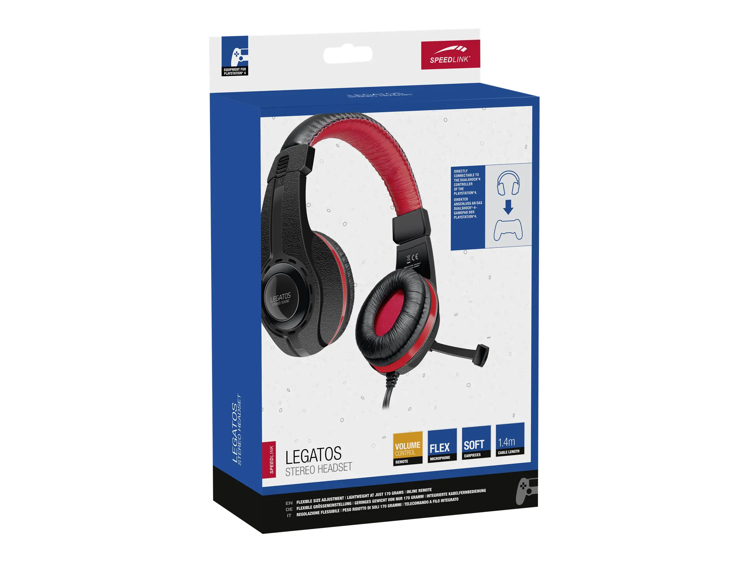 SPEEDLINK Gaming Headset LEGATOS PC/PS4/PS5/Xbox/Switch bk retail