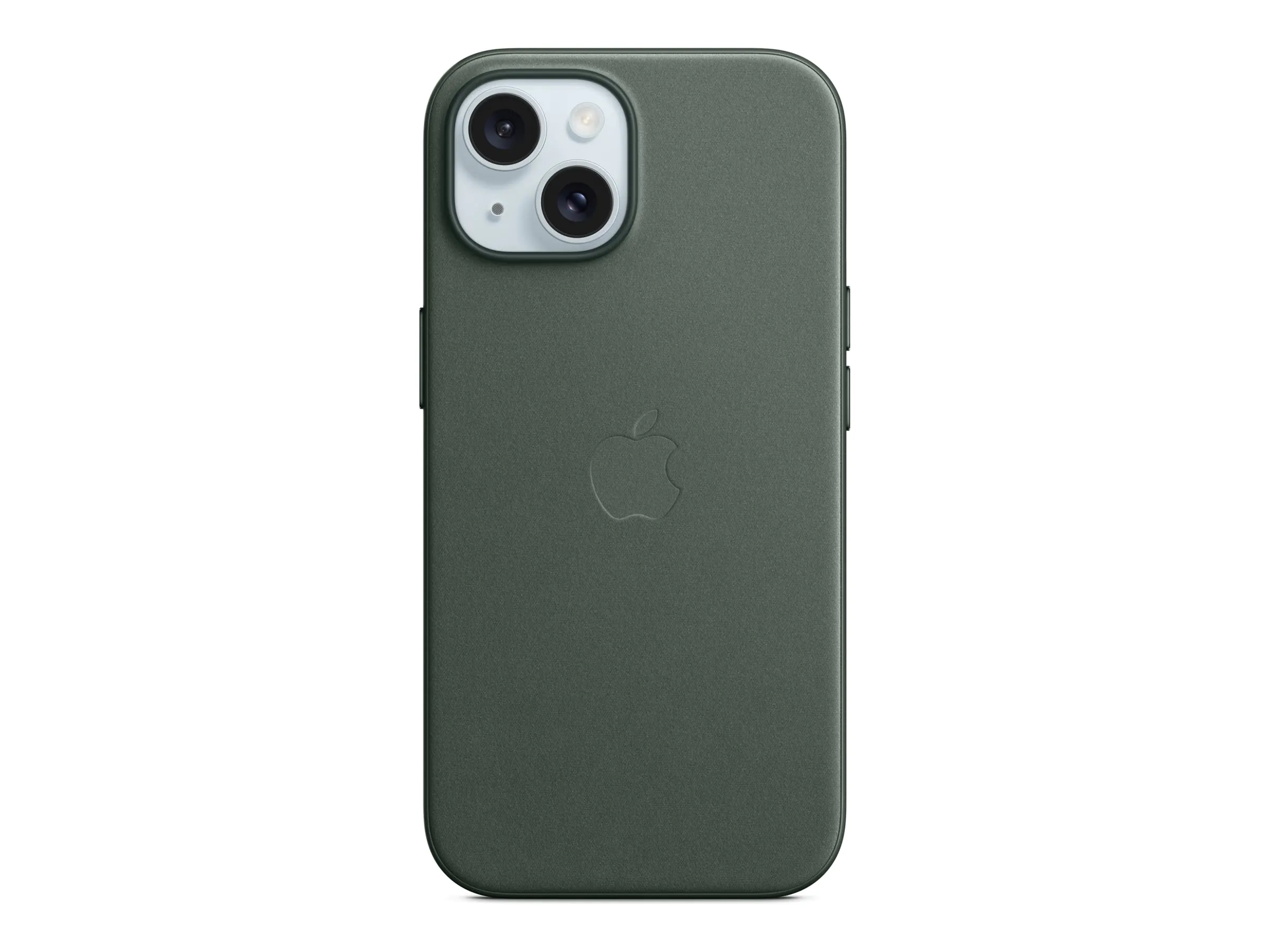 Apple - Hintere Abdeckung für Mobiltelefon - kompatibel mit MagSafe - Microtwill, FineWoven - Evergreen - für iPhone 15