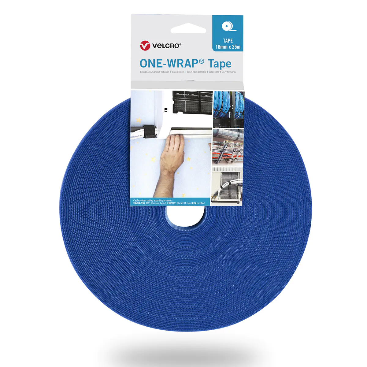 VELCRO One Wrap Band 25m 20mm Blau VEL-OW64142 VELCRO One Wrap Band 25m 20mm Blau VEL-OW64142