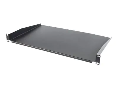 Intellinet 19" Cantilever Shelf, 1U, Shelf Depth 300mm, Non-Vented, Max 25kg, Black, Three Year Warranty - Rack - Regal - Schwarz, RAL 9005 - 1U - 48.3 cm (19")