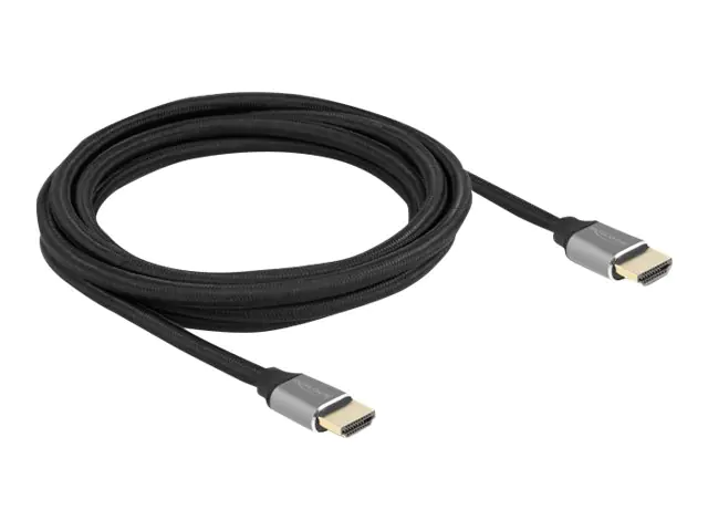 Delock - Ultra High Speed - HDMI-Kabel - HDMI männlich zu HDMI männlich - 3 m - Dreifachisolierung - Grau - hauchvergoldete Kontakte, unterstützt 8K 60 Hz (7680 x 4320)