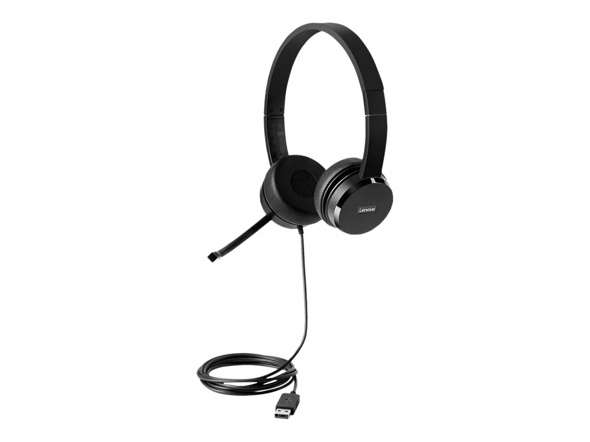 Lenovo 100 - Headset - On-Ear - kabelgebunden Schwarz - 4XD0X88524