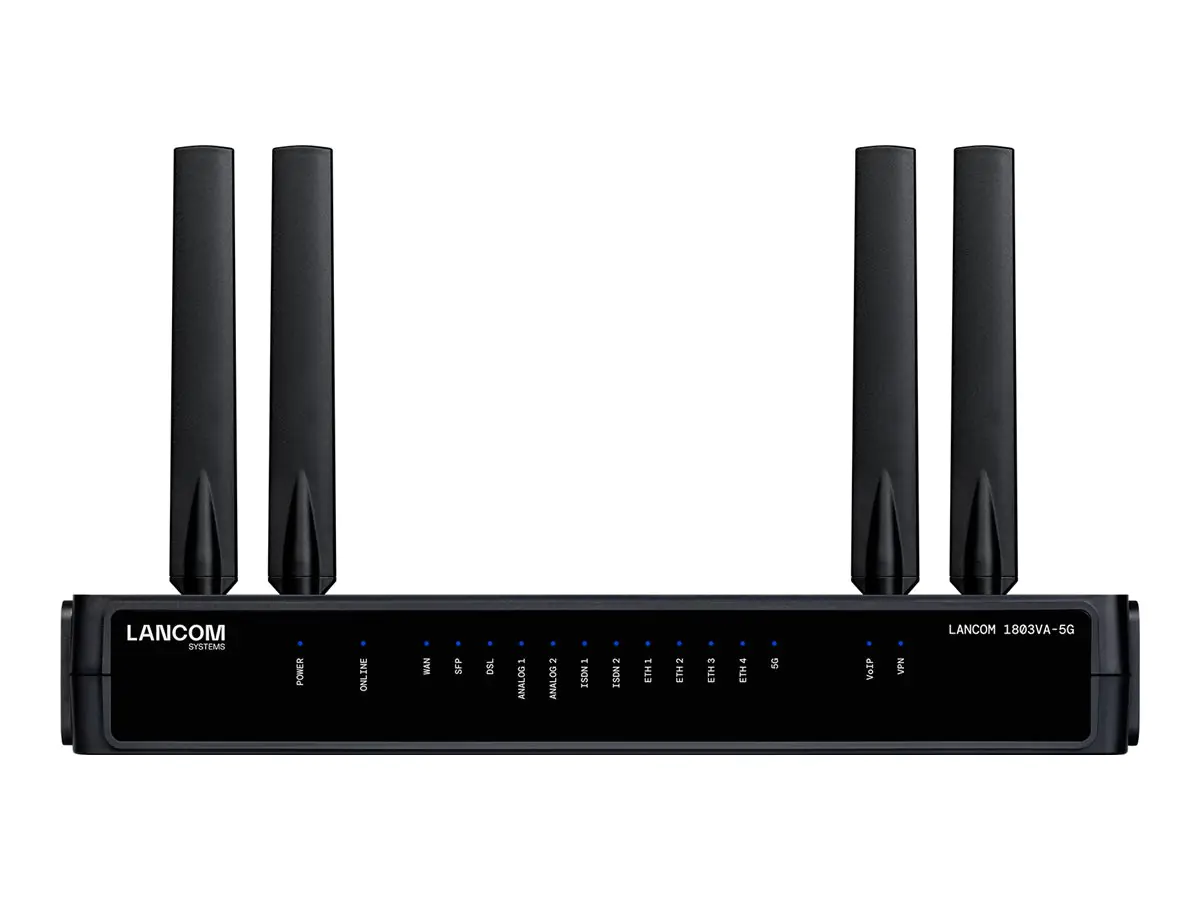 Lancom SD-WAN VoIP Gateway mit VDSL2/ADSL2+-Modem Annex A/B/J/M 1x SFP/TP WAN-Eth - Gateway - IPSec