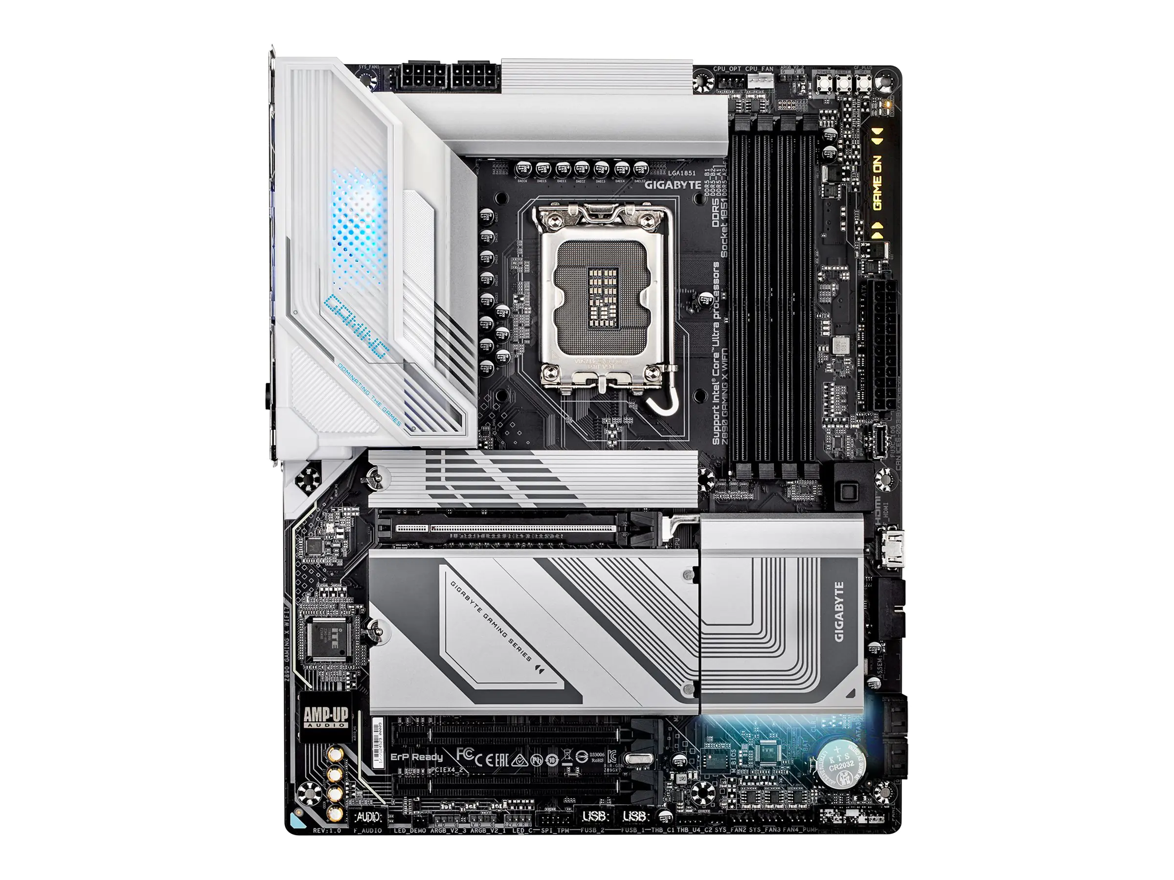 Gigabyte Z890 GAMING X WIFI7 - Motherboard - ATX - LGA1851-Sockel - Z890 Chipsatz - USB4, USB-C 3.2 Gen2, USB 3.2 Gen 2, USB 3.2 Gen 1 - 2.5 Gigabit LAN, Bluetooth, Wi-Fi 7 - Onboard-Grafik (CPU erforderlich) - HD Audio (8-Kanal)