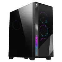 AORUS C500 GLASS - Mid tower - ATX - Seitenteil mit Fenster (gehärtetes Glas) - keine Spannungsversorgung (ATX) - Schwarz - USB/Audio