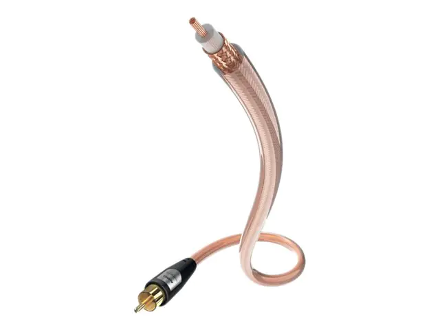 in-akustik Star mono - Subwoofer-Kabel - RCA männlich zu RCA männlich - 12 m - abgeschirmt - durchsichtig