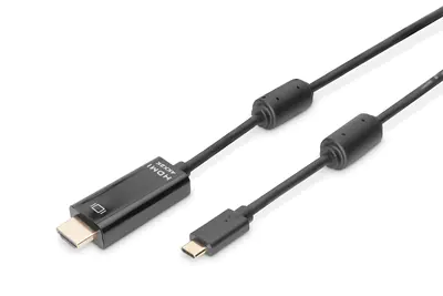 DIGITUS - Adapterkabel - 24 pin USB-C männlich zu HDMI männlich - 5 m - 4K Unterstützung DIGITUS - Adapterkabel - 24 pin USB-C männlich zu HDMI männlich - 5 m - 4K Unterstützung