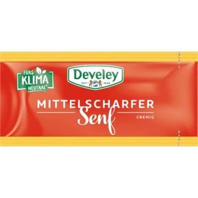 Develey Senf mittelscharf 200 x 15 ml/Pack.