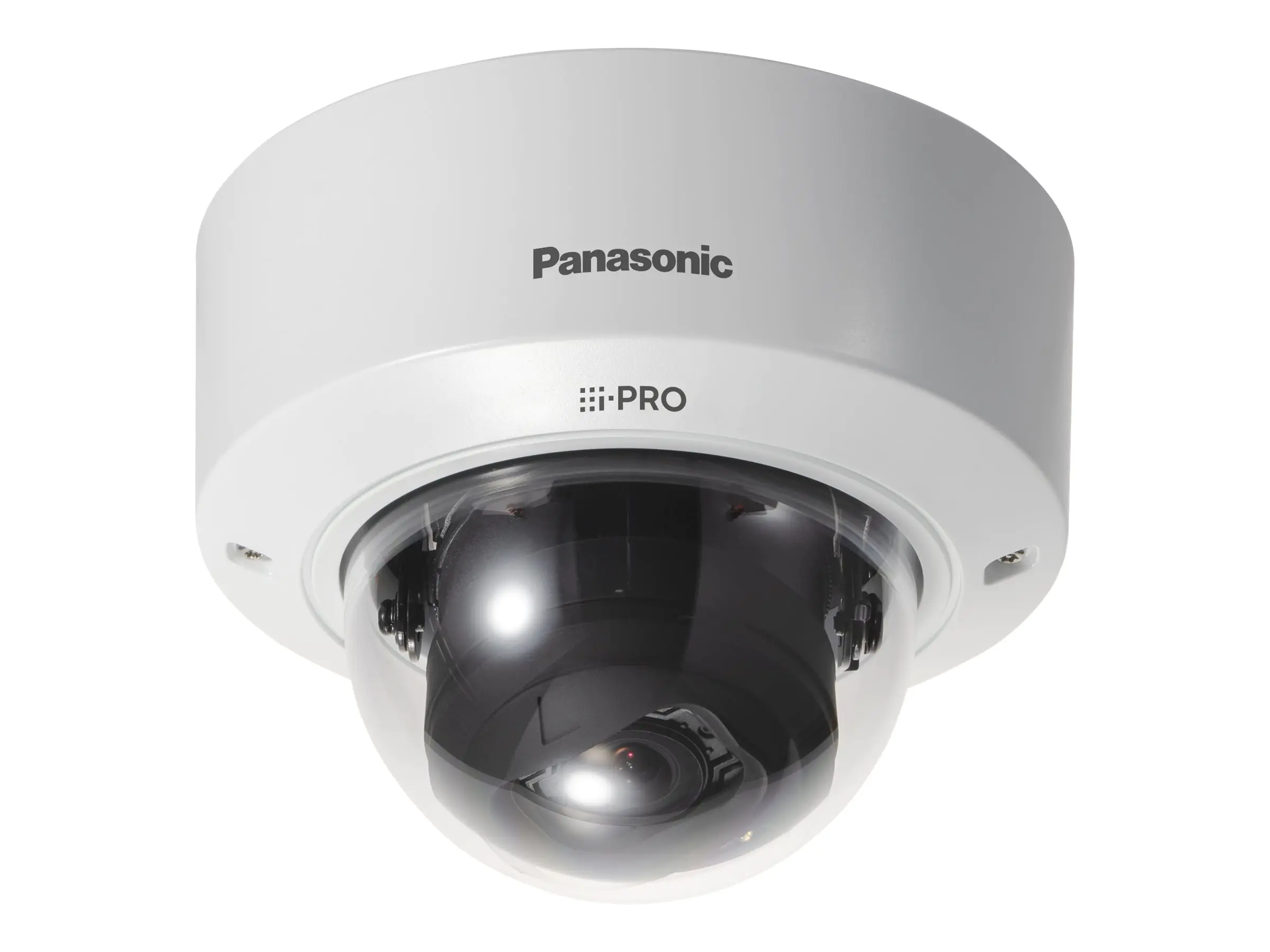 Panasonic i-Pro WV-S2236L - Netzwerk-Überwachungskamera - Kuppel - Innenbereich - vandalismusgeschützt - Farbe (Tag&Nacht) - 2048 x 1536 - 1080p - motorbetrieben - Audio - Composite - LAN 10/100 - MJPEG, H.264, H.265 - DC 12 V / PoE Class 0