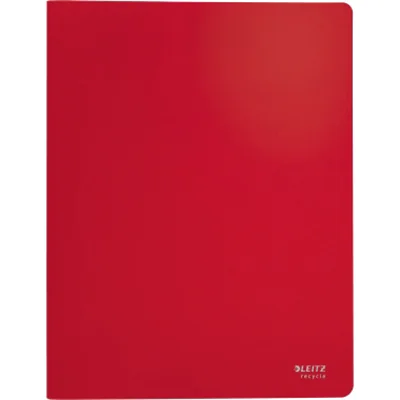 Leitz Sichtbuch Recycle DIN A4 Polypropylen, 90 % recycelt rot 20 Hüllen