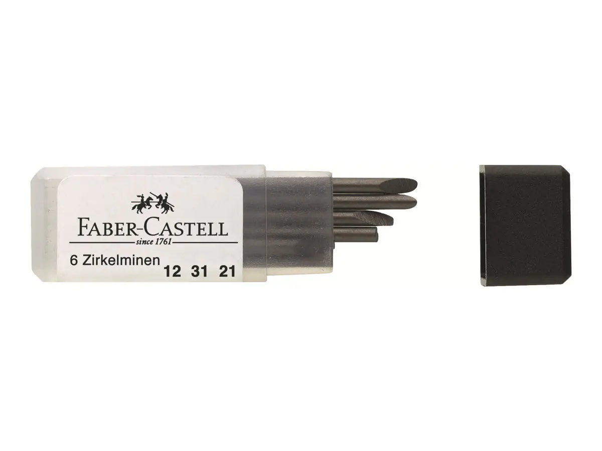 FABER-CASTELL Zirkelmine - H (Packung mit 6) 123121