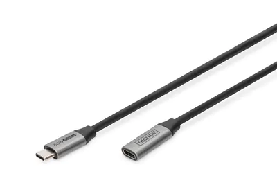DIGITUS - USB-Verlängerungskabel - 24 pin USB-C (M) zu 24 pin USB-C (W) - USB 3.1 - 1 m - 4K Unterstützung - Schwarz DIGITUS - USB-Verlängerungskabel - 24 pin USB-C (M) zu 24 pin USB-C (W) - USB 3.1 - 1 m - 4K Unterstützung - Schwarz