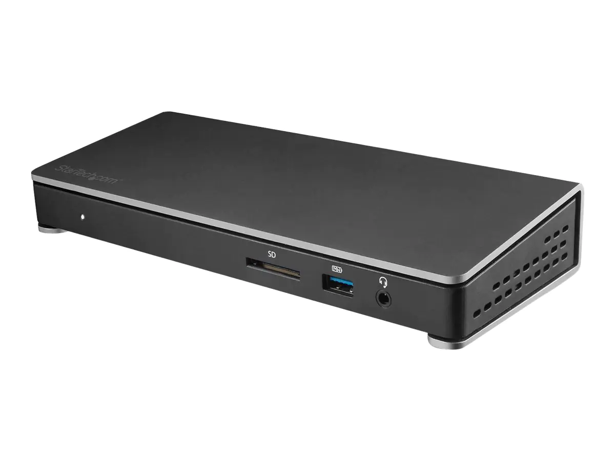 StarTech Thunderbolt 3 Dockingstation - SD Kartenleser - Dual 4K - 85W USB Power Delivery - Laptop Docking Station - USB C Dock - Dockingstation - Thunderbolt 3 - DP - GigE - 180 Watt