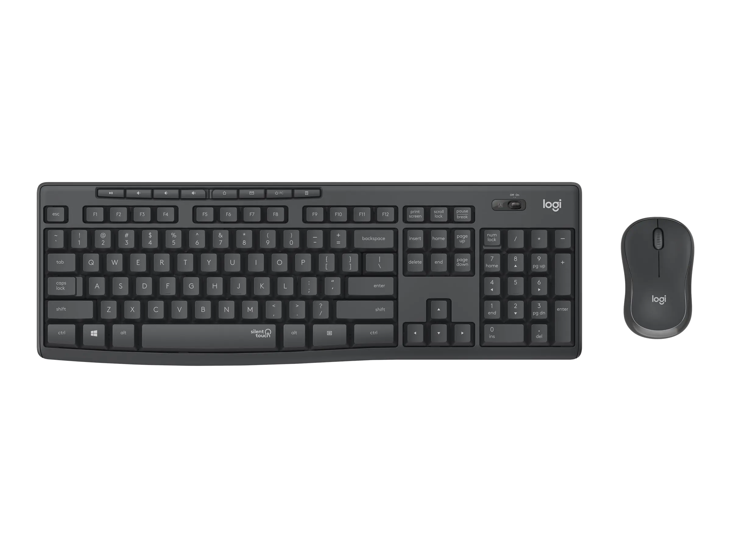 Logitech MK370 Combo for Business - Tastatur-und-Maus-Set - kabellos - Bluetooth LE - QWERTY - Portugiesisch - Graphite