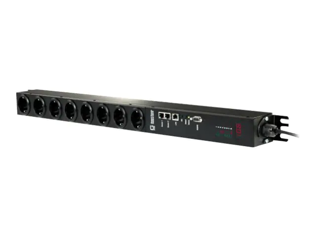 GUDE Expert Power Control 8316-1 - Stromverteilungseinheit (Rack - einbaufähig) - Wechselstrom 230 V - 3600 Watt - Ethernet 10/100, RS-232 - Eingabe, Eingang IEC 60320 C19 - Ausgangsanschlüsse: 8 (8 x Strom) - 1U - 48.3 cm (19") - Schwarz
