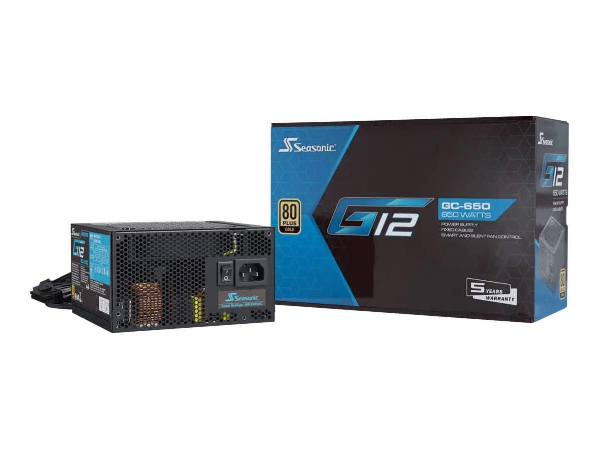 Sea Sonic G12 GC-650 - Netzteil (intern) - ATX12V / EPS12V - 80 PLUS Gold - Wechselstrom 100-240 V - 650 Watt - aktive PFC