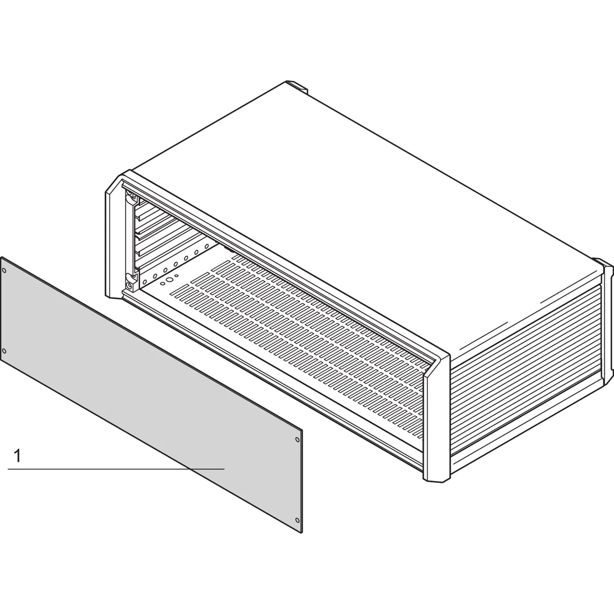 SCHROFF FRONT PANEL 4U 84HP - Rack-Zubehör