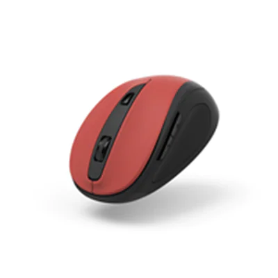 Hama MW-400 V2 - rechts - Optisch - RF Wireless - 1600 DPI - Schwarz - Rot