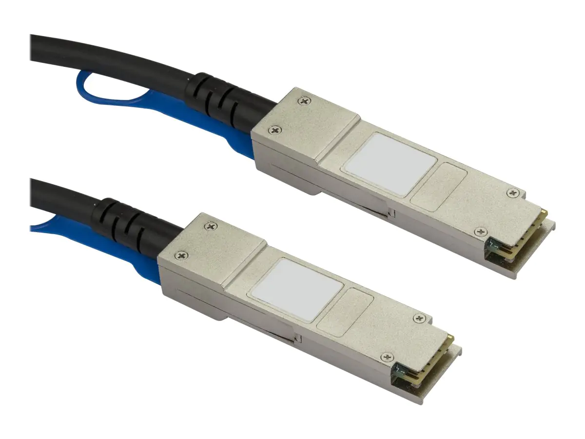 StarTech 3m QSFP-H40G-CU3M kompatibel - QSFP+ Direktverbindungskabel - 40G QSFP+ Kabel - Passives Twinax Kabel - QSFP Kabel - 40GBase Direktanschlusskabel - QSFP+ eingerastet zu QSFP+ eingerastet - 3 m - twinaxial - SFF-8436 - passiv - Schwarz