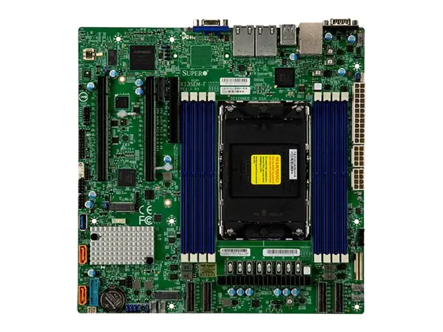 SUPERMICRO X13SEM-F - Motherboard - micro ATX - LGA4677 Socket-E - Intel C741 Chipsatz - USB 3.2 Gen 1 - 2 x Gigabit LAN - Onboard-Grafik