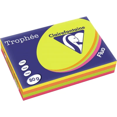 Clairefontaine Kopierpapier 1705SC A4 80g neon sort. 500Bl. Clairefontaine Kopierpapier 1705SC A4 80g neon sort. 500Bl.
