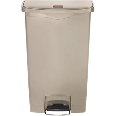 Rubbermaid Tretabfalleimer Slim Jim 1883458 Kunststoff 49l beige