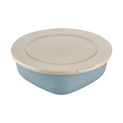 Koziol Vorratsdose CONNECT BOX 21 x 7,3 x 21,5 cm (B x H x L) 1,3l mikrowellengeeignet TPE Kunststoff nature flower blue