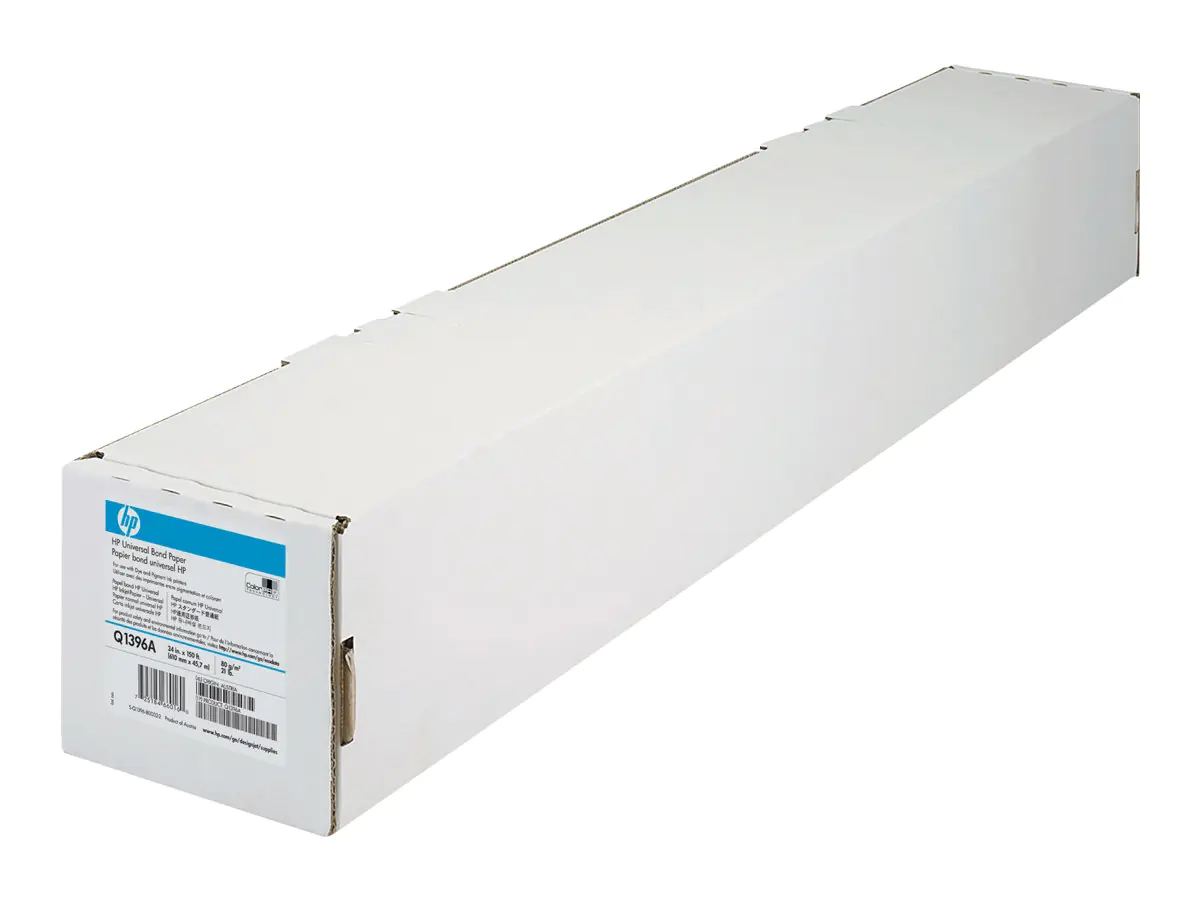 HP LFP-Papier Q1396A 24" (610 mm) 45,7 m 80 g/m² für Tintenstrahldrucker 1 Rolle
