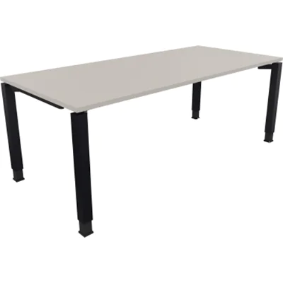 Schreibtisch Vierfuß Quadratrohr B2000xT900xH680-820 an/Lichtgrau Schreibtisch Vierfuß Quadratrohr B2000xT900xH680-820 an/Lichtgrau