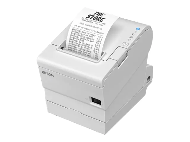 Epson TM T88VII (111) - Belegdrucker - Thermozeile - Rolle (7,95 cm) - 180 x 180 dpi - bis zu 500 mm/Sek. - USB 2.0, USB 2.0-Host, LAN, seriell - Cutter - weiß