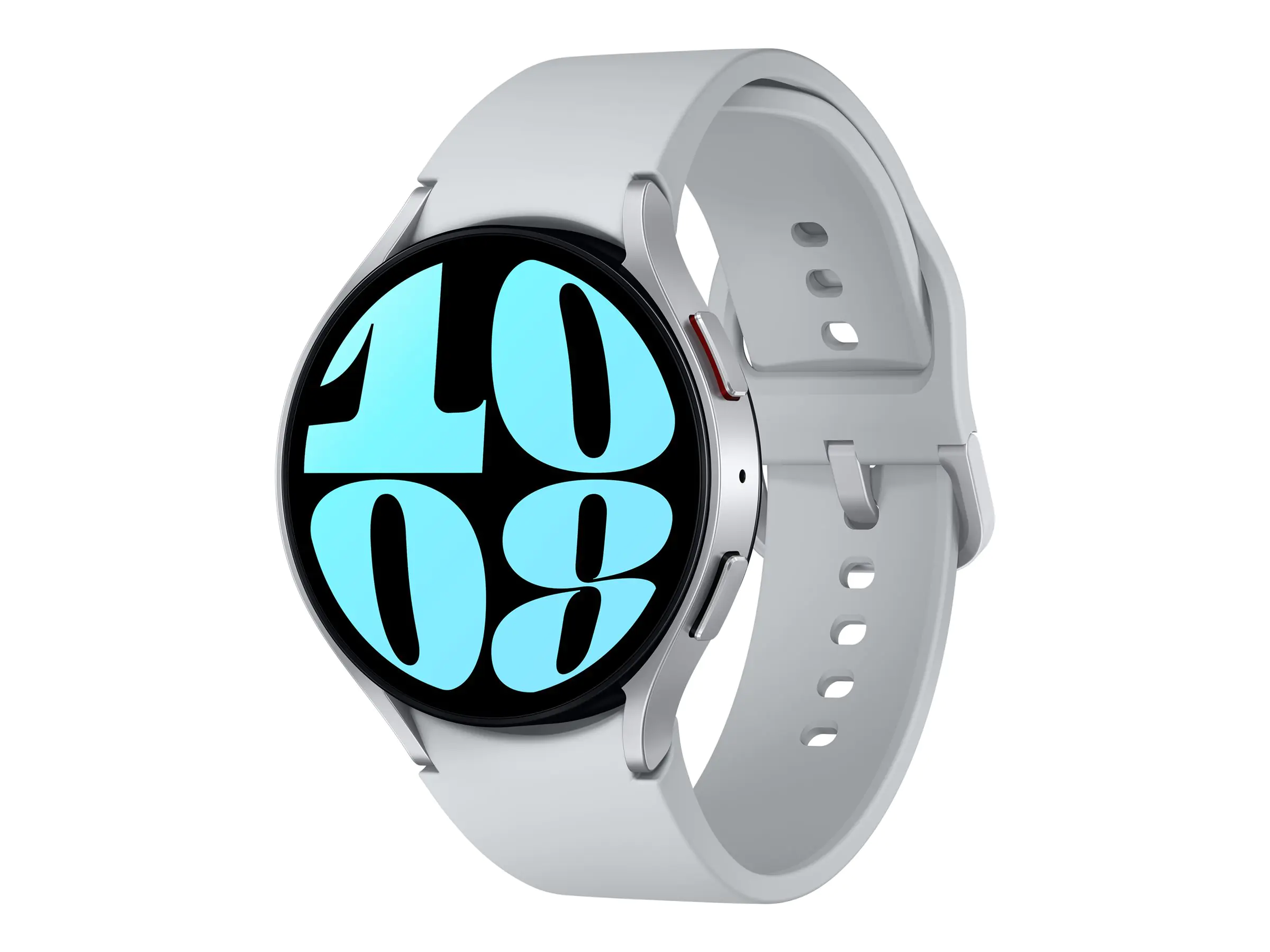 Samsung Galaxy Watch6 - 44 mm - intelligente Uhr mit Sportband - Silber - Bandgröße: M/L - Anzeige 3.73 cm (1.5") - 16 GB - LTE, NFC, Wi-Fi, Bluetooth - 4G - 33.3 g - Silber