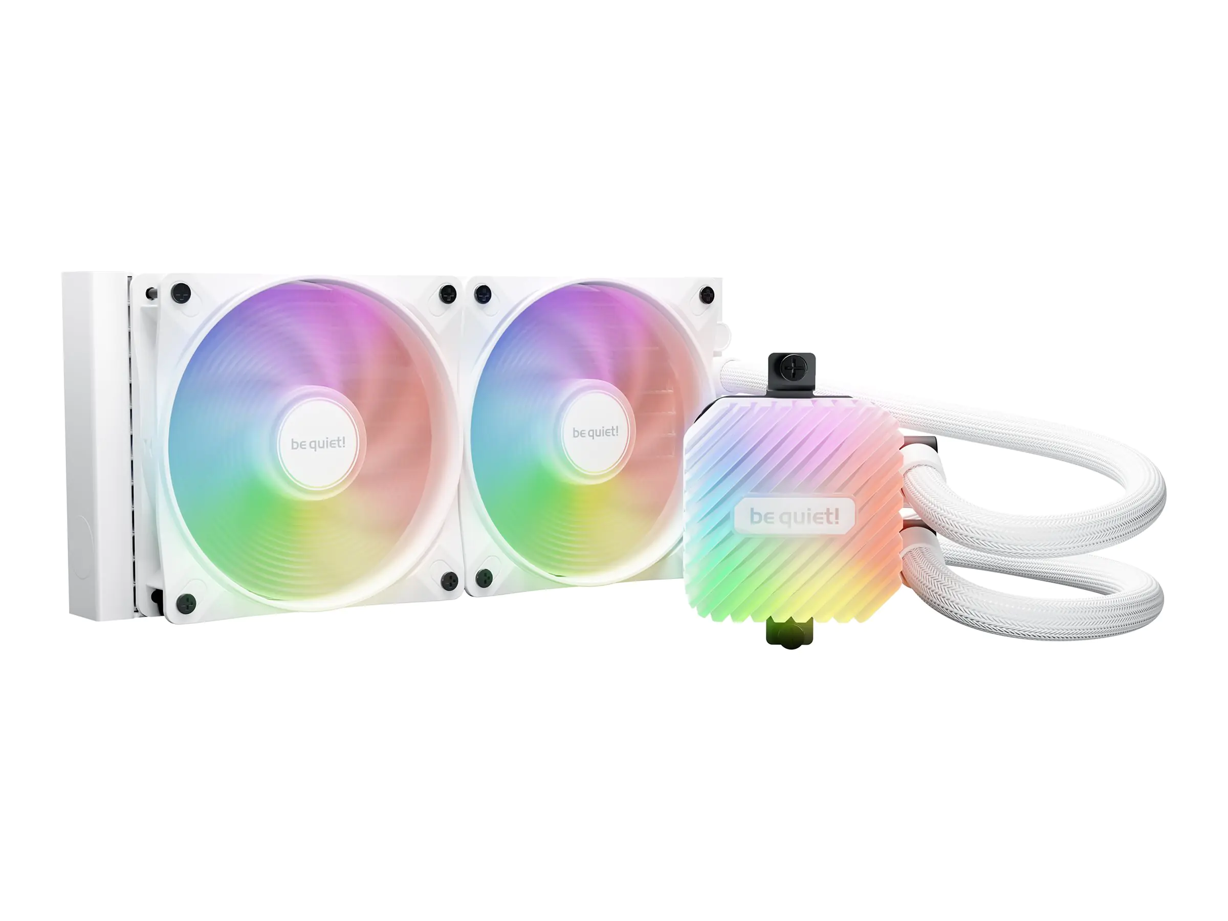 Be Quiet! Light Loop White 240mm Water Cooler AIO 2 x Wings LX 120 mm PWM high-speed - AMD Sockel AM