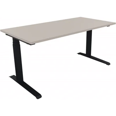 Schreibtisch Kufe Einzels. Quadrat B1600xT800xH650-850 an/Akazie Schreibtisch Kufe Einzels. Quadrat B1600xT800xH650-850 an/Akazie