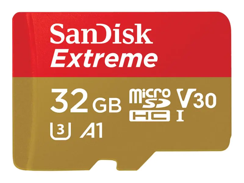 SanDisk Extreme - Flash-Speicherkarte - 32 GB - A1 / Video Class V30 / UHS-I U3 / Class10 - microSDHC UHS-I