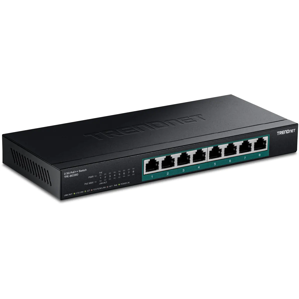 TRENDnet 8-PORT 2.5G POE++ SWITCH - Switch - 8-Port
